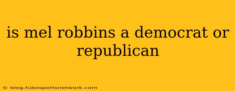 is mel robbins a democrat or republican